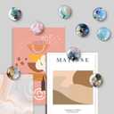 2 x MORCART 16PCS Fridge Magnets, Marble Magnets Decoration for Refrigerator Locker Whiteboard Decorative Magnetic Board Cabinets Classroom Office Cubicle (Marbling)