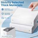 SUNEE 3 Ring Binder 2 Inch 2 Pack, Clear View Three Ring PVC-Free (Fit 8.5x11 Inches) for School or Office Supplies, White