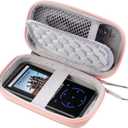 MP3 & MP4 Player Case for SOULCKER/G.G.Martinsen/Grtdhx/iPod Nano/Sandisk Music Player/Sony NW-A45 and Other Music Players with Bluetooth. Fit for Earbuds, USB Cable, Memory Card - Rose Gold