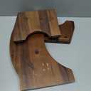 TINAMO Acacia Wood Foldable Toilet Stool for Bathroom Adults - 7.2" Poop Stool for Kids - Pooping Stool Squat with Anti Slip Layer - Bathroom Stools for Sitting/Travel (Acacia, 7.2" Height)