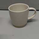 famiware Coffee Mugs Set of 4, Milkyway 13 oz Mug Set, Ceramic Cup Set with Handle for Coffee, Tea, Cocoa, Milk, Matte White + Matte Dark Charcoal