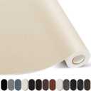 Kangshoon Leather Repair Patches, 17X79 Inch Self-Adhesive Leather Repair Tape, Stretch Vinyl Repair Kit for Couch Furniture Sofas Car Seats (Beige, 17X79 Inch)
