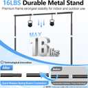 10 x 10FT Backdrop Banner Stand, Heavy Duty Adjustable Photo Background Support Frame Kit, Step and Repeat Stand for Photo Booth, Parties, Exhibition, Trade Show, Wedding