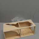 Hamster Hideout Wooden House,Hamsters Multi Chamber Hideout,Small Animal Habitat for Clear Observation,Hamster Toys for Dwarf Hamstersm,Gerbils, Hedgehogs, Rats, Mice (Living Room + Study Room+ Bedroom)