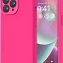 LOVE 3000 Designed for iPhone 14 Pro Case, Premium Silicone with [Soft Anti-Scratch Microfiber Lining] Shockproof Protective Phone Case for Men Women Girls 6.1", Hot Pink