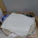 Japanese Floor Lamp Dimmable Ambient Lighting 23INCH Minimalism Linen Floor Lamp Japanese Decor Lantern Scandinavian Style Paper Lantern Light