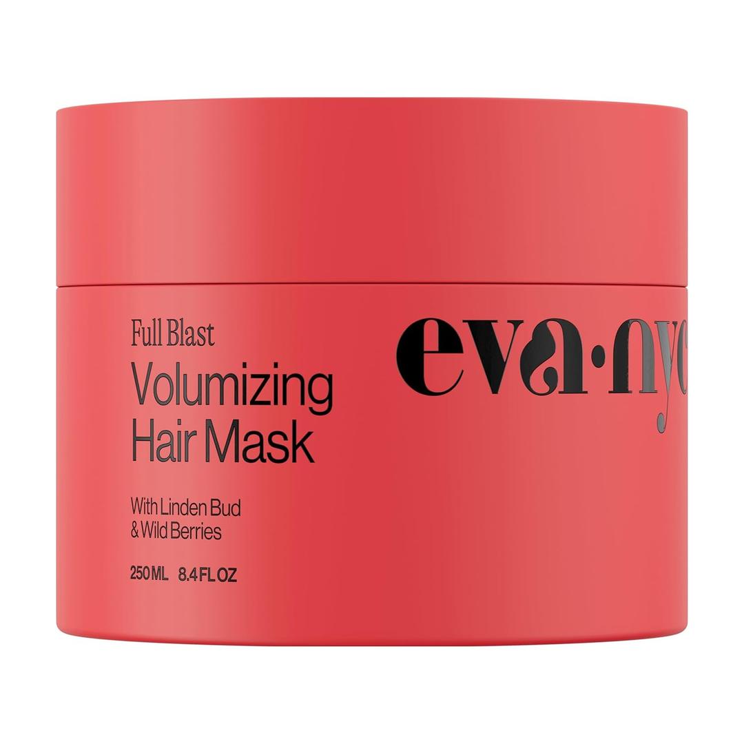 Eva NYC Volumizing Lightweight Deep Conditioning Treatment Mask for Fine Hair  Adds Volume + Body  Soften + Deeply Moisturize Hair  Vegan + Sulfate Free  Salted Citron Scent  8.4 fl oz