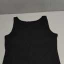 ForeFair Women's Sleeveless Square Neck Tank Top Double Layer Basic Crop Tops Summer Fitness Workout Casual Tops, L