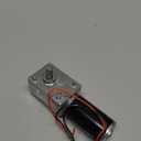 MECCANIXITY DC 12V 12 RPM Reversible Worm Geared Motor Reducer Motor 8mm D Shape Shaft High Torque Gear Box Reduction Electric Motor for Sweepers, Printers, Ovens