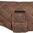 Embark Pets Wax Jacket - Cozy Dog Coat for Cold Winter Days, Cotton & Polyester, Water Resistant, Sizes X-Large (Brown) (XL (Pack of 1))