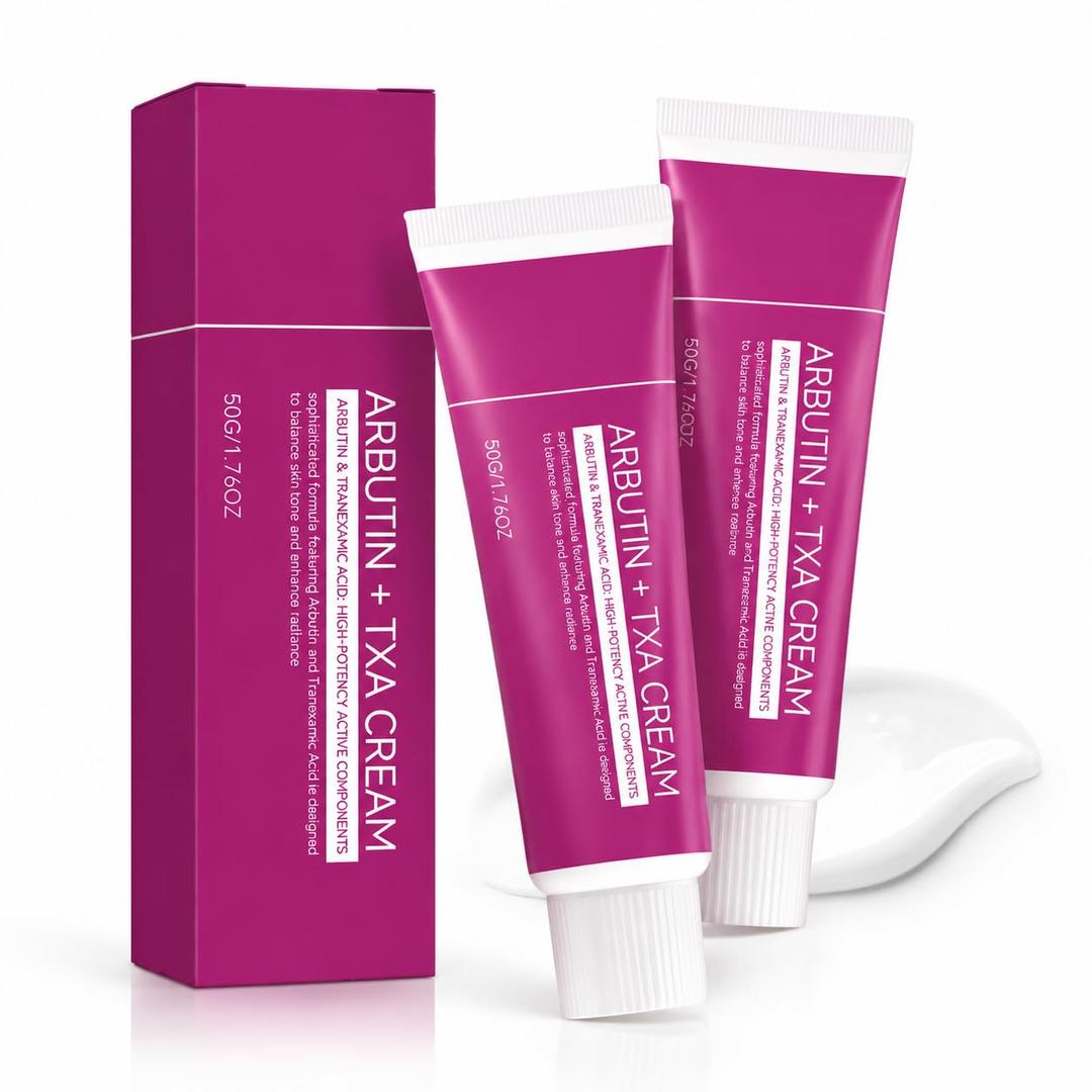 Korean Arbutin & Tranexamic Acid Cream for Face & Body, Lightweight Daily Skin Care Cream, Smooth and Hydrating Formula