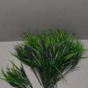 Geegoods 23 Bundles Artificial Plants Flowers Outdoor – Faux Lavender Flowers with Monkey Grass UV Resistant Plastic Faux Plants for Garden Porch Window Patio Hanging Planter Home Decor