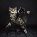 6 x Cat Dancer Products 101 Interactive Cat Toy, Brown