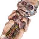 NUOBESTY Halloween Haunted Doll Scary Haunted House Adornment Ghost Baby Decoration Halloween Baby Doll Haunted House Decoration Prop Scary Ghost Babies Ornament Creepy Zombie Baby