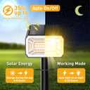 Solar Spot Lights Outdoor Waterproof IP65, [8 Pack/100 LED/4 Modes] Solar Landscape Spotlights, Auto On/Off High Lumens Spot Lights for Yard Garden Pathway(Warm White)