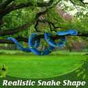 Snake Plush, Stuffed Snake Animal, 71 in Large Toy Snakes for Kids, Giant Stuffed Animals, Lifelike Plush Snakes for Birthday Present Party Prank Prop (Blue)