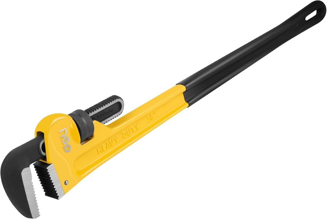 deli Pipe Wrench 36-inch, Heavy Duty Straight Adjustable Wrench, Professional Plumbing wrench tools, for Pipe, Home, Vehicle repair