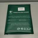 OTOSTAR Set of 4 Waterproof Throw Pillow Covers 16x16 Inch Farmhouse Geometric Square Pillow Cases for Couch Patio Furniture Balcony Garden Outdoor DecorationGeometry70-Black