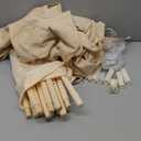 RONGFA Teepee for Kids Tent Indoor with Floor Mat,Carry Bag,Banner,Play Cottage with Star Light, Cotton Canvas Kids Teepee Tent for Girls & Boys, Pompom Ball Design, Foldable Teepee Tent