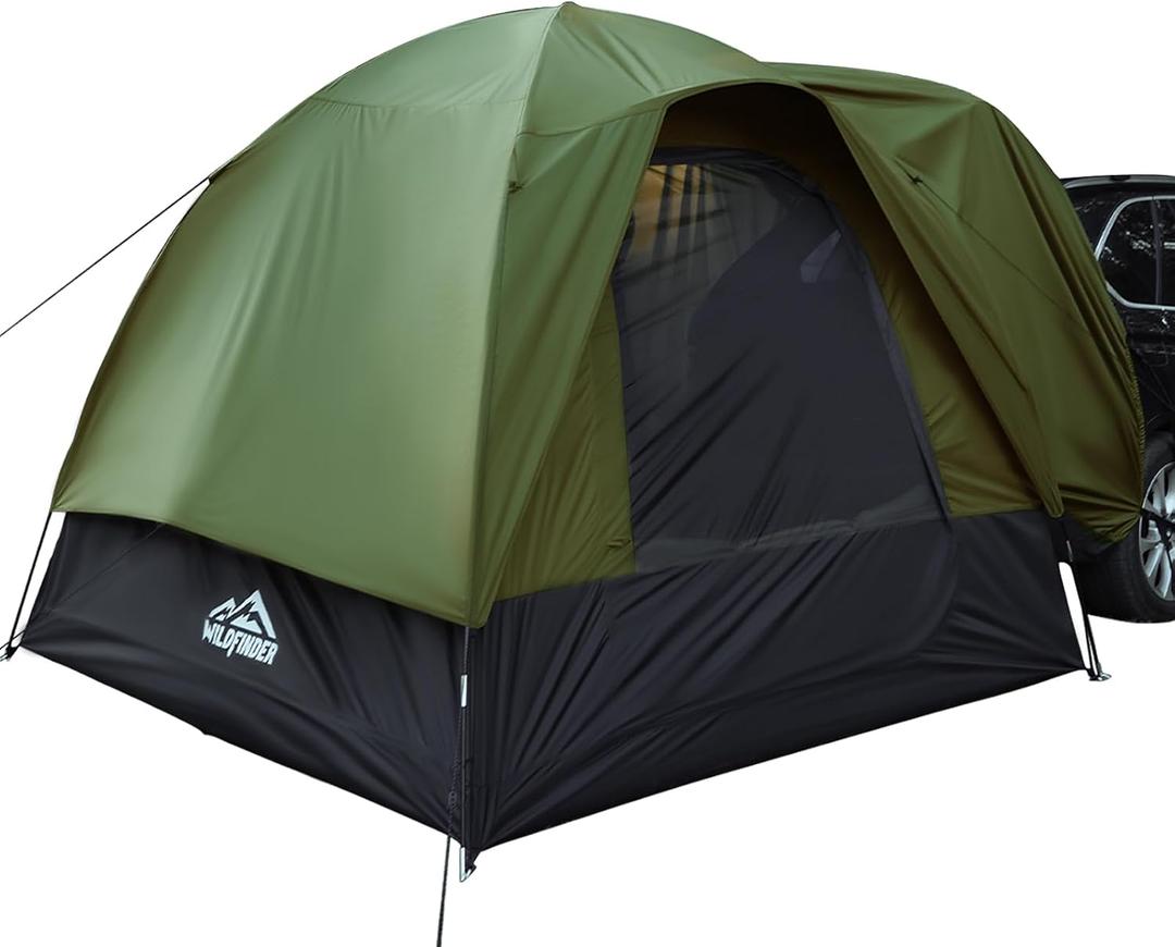 WildFinder SUV Tent, Rectangle Car Tent for Family, Waterproof & Windproof for Car Camping, Large Camping Tents with Storage Bag, SUV, Van, Jeep, 96 Inches X 96 Inches X 82.68"