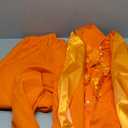 fun shack Tuxedo Costume for Men  Orange or Blue Suit  Funny 90s Movie Character Outfit for Halloween & Parties (Large)