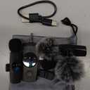 3-in-1 Mini Microphone for iPhone/Android Pro Wireless Mic - Lavalier Microphone for Content Creators - 20H Battery & 80ft Noise Cancel for Live Singing