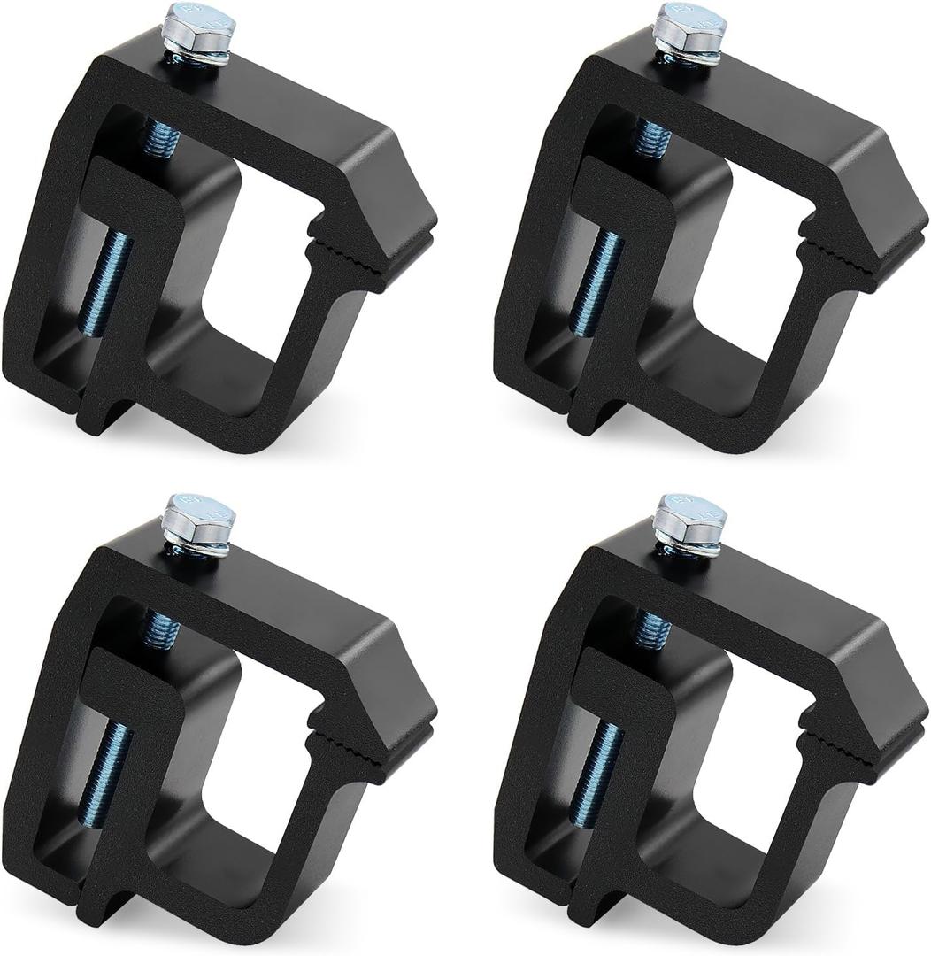 Truck Cap Mounting Clamps, Heavy Duty Camper Shell Clamps for Chevy Silverado Sierra 1500/2500/3500, for Dodge, for Ram 1500/2500/3500, F150 F250, for Mitsubishi, for Toyota (4 pcs)