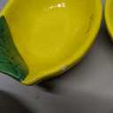Lemon Shaped Measuring Cups and Spoon Set, Ceramic Kitchen Tools for Bakers, 4 Measuring Cups and 4 Measuring Spoons, Fresh Citrus Decor, Novelty Lemon Accessories, Unique Gift for Kitchen