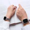 Perfectly Compatible with Apple Watch Series - Enhance Your Style with the Starlight Stainless Steel Watch Band - Elevate Your Look with this Fashionable and Durable Watch Strap Designed (38/40/41 S10/42MM)