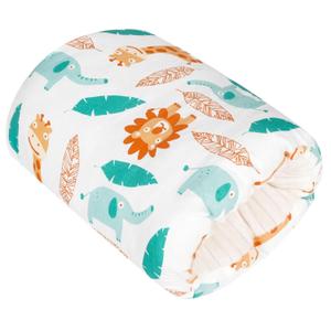 Baby Feeding Arm Pillow,Soft Cotton Bottle Nursing Arm Pillows for Newborn,Breastfeeding Pillows for More Support for Mom and Baby,Portable and Washable,Ergonomic Nursing Essentials(White Animals)