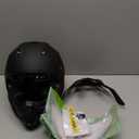 TRIANGLE Dual Sport Motorcycle Helmet Dirt Bike Helmets ATV Full Face Helmet for Adults Men with Internal Sunshield DOT Approved (Medium, Matte Black)
