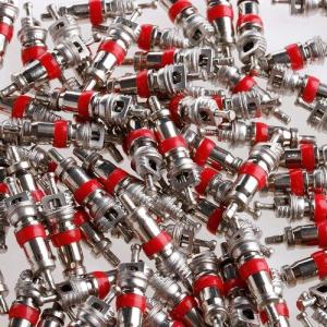 Momentary Push Button Switch, 1A 250V AC SPST Mini Pushbutton Switches with Wire Normal Closed(NC) Red Cap - 20pcs