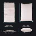EDOW Luxury Soft Pillows for Sleeping, Fluffy Down Alternative Polyester Fiber Filled Pillow, Home&Hotel-Collection, Machine Washable