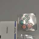 GeekShare Silicone Cross D-Pad Button Caps Set Joystick Cover - ABXY Key Buttons Sticker Compatible with Switch/OLED Joystick - Frog & Axolotl