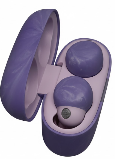 kurdene Wireless Earbuds Bluetooth 5.3 in Ear Buds Light Weight Headphones,Deep Bass Sound,Built in Mics Headset,Clear Calls Earphones for Sports Workout Purple