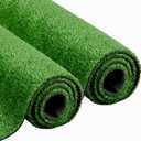 Artificial Grass Synthetic Lawn Outdoor Faux Grass Rug for Patio 0.4 Inch Pile Height 7FTx12FT Astro Turf Roll Carpet Turf Indoor for Bedroom Fake Grass for Pets