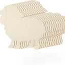 12 Pack 12 Inch Unfinished Wooden Sheep Cutouts Wood Lamb Cutouts for Crafts Natural Blank Wood Slices for Easter DIY Project Painting Home Party Decoration