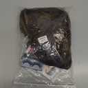 V Part Long Body Wavy Wig Synthetic V Shap Wigs for Black Women Full Head Clip In Hair Glueless Synthetic Wigs Highlight Blonde (Brown With Blonde)