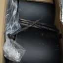 Mars Villa Wavy Landscape Edging, 6IN Tall 10FT Garden Edging Border with 16 Anchoring Stakes, No Dig Decorative Plastic Interlocking Tile Edging for Lawn, Flower Bed, Sidewalk, Yard (Black, 8PCS)