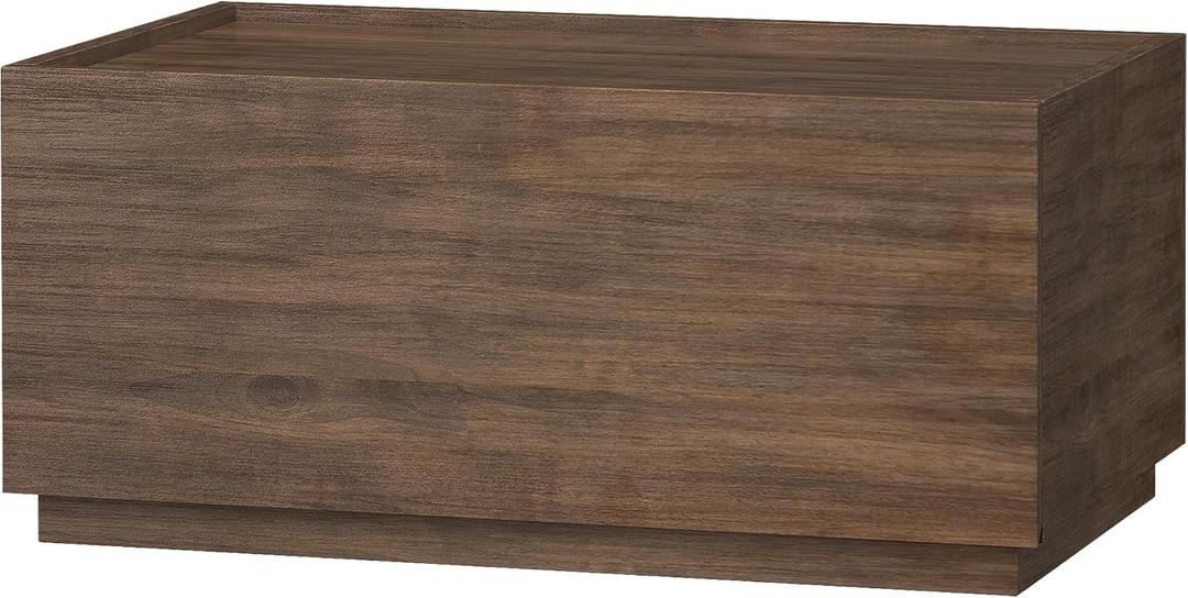 woodtalks Stackable 1 Drawer Dresser, Multi-Purpose Storage Closet Cube Dressers for Bedroom, Storage Cabinet for Entryway, Nightstand Sofa Beside Table Drawer Chest, 23.6 in, Walnut, Brown, 13.2"D x 23.6"W x 10.6"H