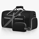 Felipe Varela Duffle Bag with Shoes Compartment and Adjustable Strap,Foldable Travel Duffel Bags for Men Women,Waterproof Duffel Bags 65lb