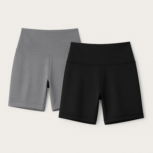CHRLEISURE High Waisted Spandex Biker Shorts, Workout Booty Soft Yoga Shorts for Women (Black,Dark Gray, Size XL)