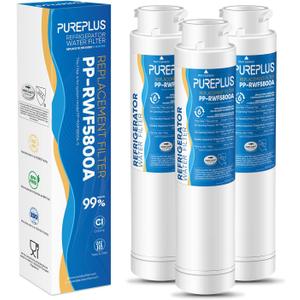 PUREPLUS Refrigerator Water Filter, Compatible with Frigidaire EPTWFU01, EWF02, Pure Source Ultra II, 3Pack