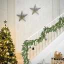 Christmas Pine Garland, 6Ft Realistic Cedar Artificial Cypress Garland for Holiday Mantel Fireplace Table Centerpiece Home Decoration