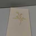 Lanpn Wedding Photo Album 4x6 300 Pocket Photos Slip in, Linen Cover Large Capacity Newlywed Marriage Album Hold 300 Horizontal Photos (Flower, Beige)