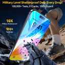 3 x Military-Grade Tempered Glass for iPhone 17 Pro Max Screen Protector[Easy Installation No Bubble] Screen Protector 17 ProMax Tempered Glass[Military Shatterproof] Full Coverage 2 Pack