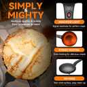 Baker's Friend Crepe Maker Machine with Auto Power Off, Portable Crepe Maker with Non Stick Dipping Plate, Automatic Temperature Control, Graphite