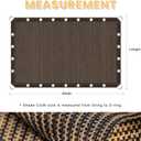 VICLLAX 90% Shade Fabric Sun Shade Cloth with Reinforced Grommets & D-Ring Eyelets for Outdoor Patio Garden Pergola Cover Canopy 8x8 FT, Mocha