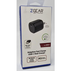ZGR 20W TYPE C USB WALL CHARGER