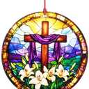 He is Risen Easter Decor – Religious Easter Cross Decoration for Home, Catholic Gifts, Christian Religious Decorations, Easter Basket Stuffers and Small Tree Ornament